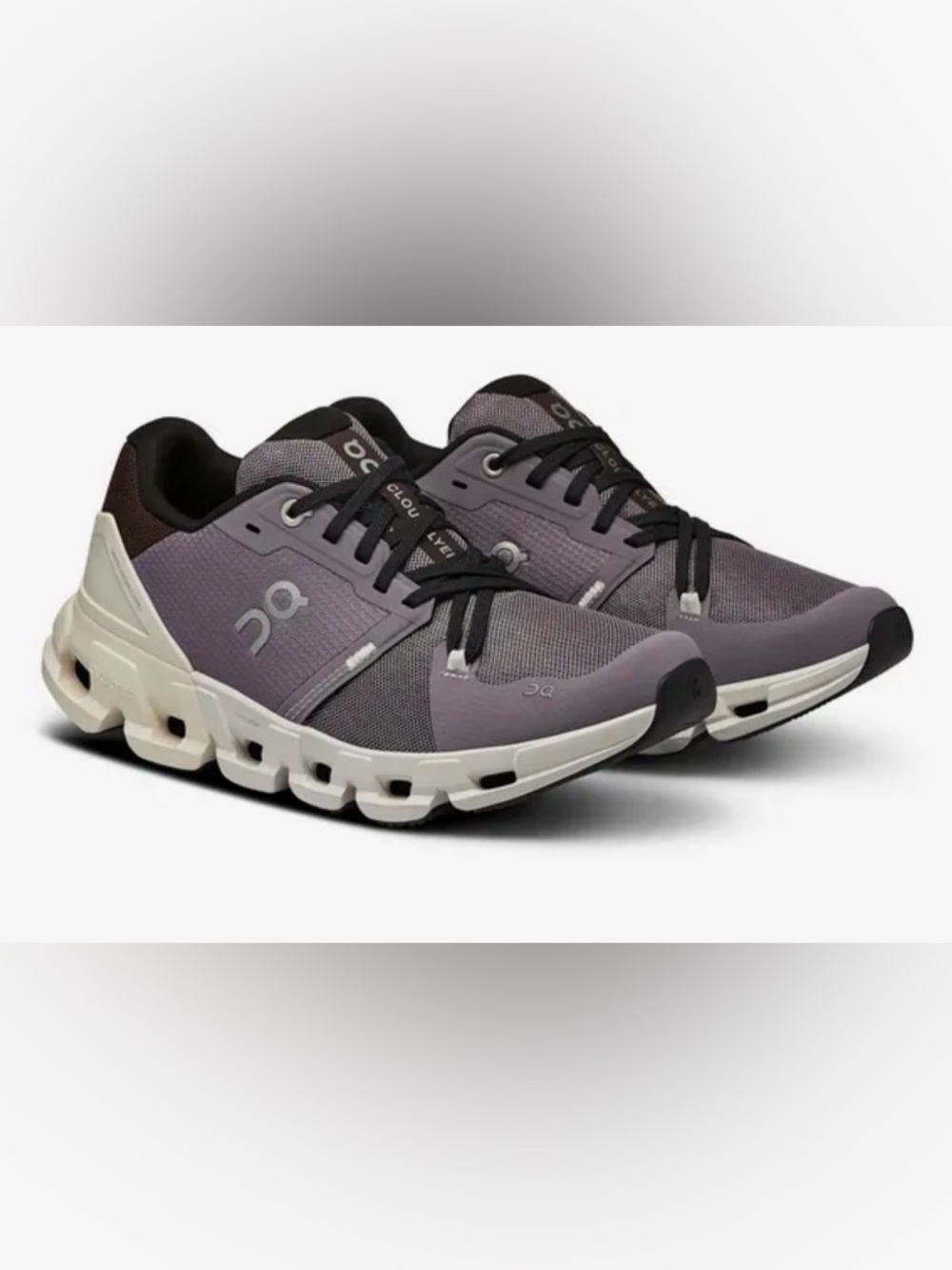 On Running Cloudnova Women's Athletic Shoes in Lavender Gray and Cream